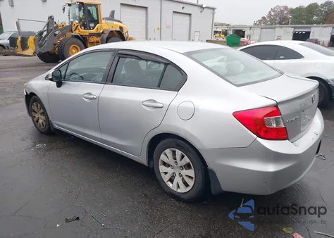 2012 Honda Civic Lx из США, поврежденный, VIN 19XFB2F56CE043689